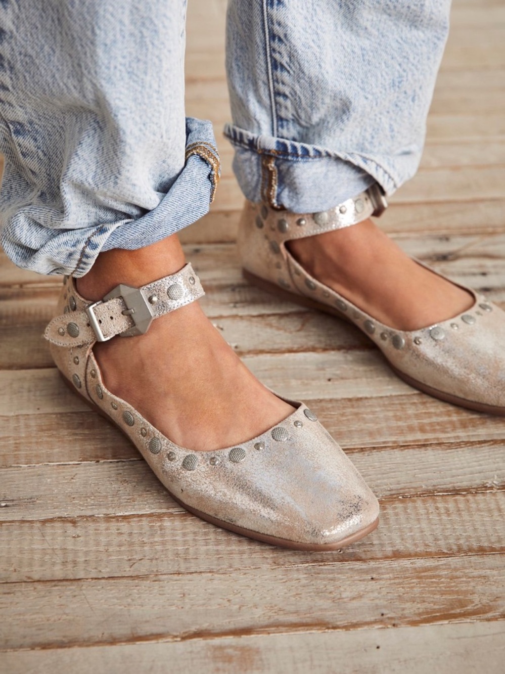 LIKE NEW✨ Free People Mystic Mary Jane Flats - Picture 6 of 7